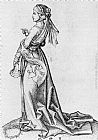 Martin Schongauer The First Foolish Virgin painting